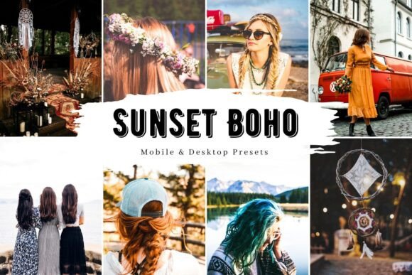 Download 10 Sunset Boho Wedding Lightroom Presets - Wedding lightroom presets Collection