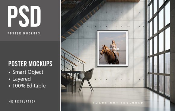 Download PSD Indoor Poster Mockup - Indoor Collection