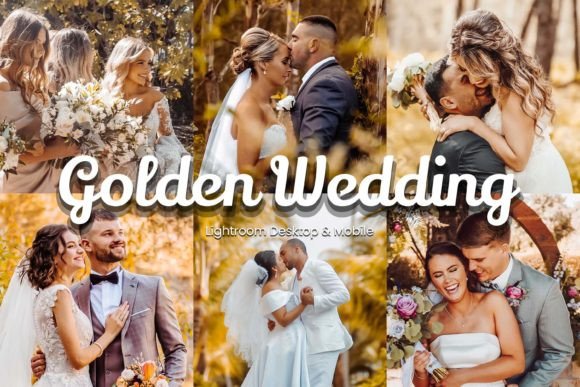 Download 12 Golden Wedding Lightroom Presets - Wedding lightroom presets Collection