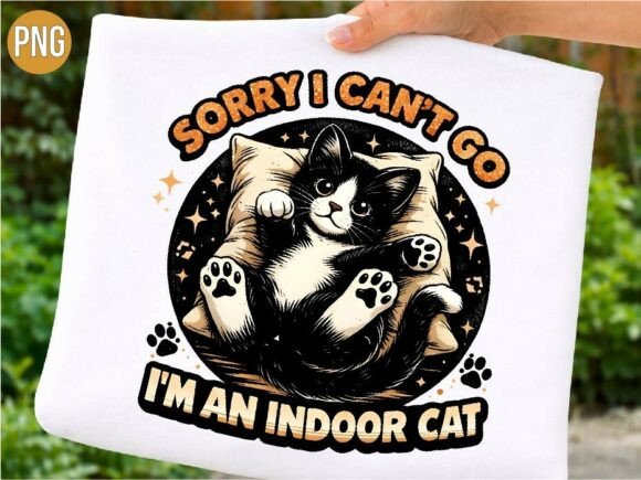 Download Sorry I Can't Indoor Cat, Funny Cat PNG - Premium Resources