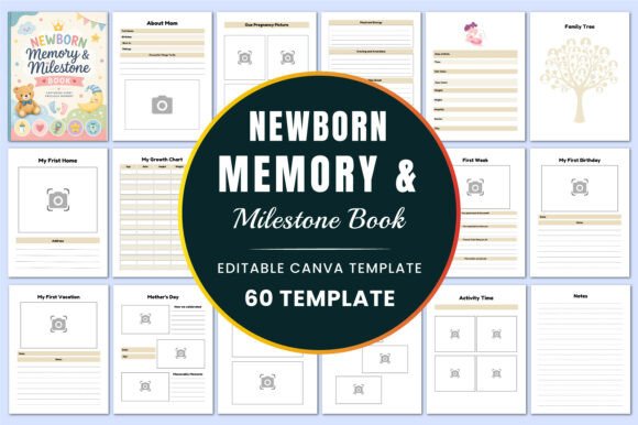 Download Newborn Memory &amp; Milestone Book / KDP - Premium Resources