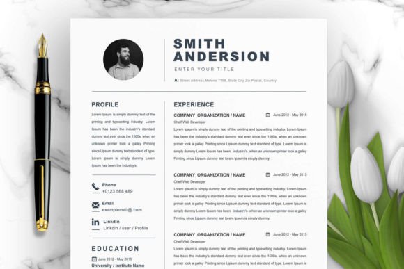 Download Professional Clean One Page Resume - Professional Collection